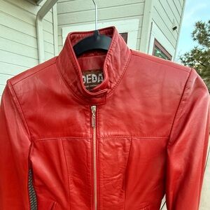 WOW POSHMARK - Authentic DEDA Red Leather Jacket!